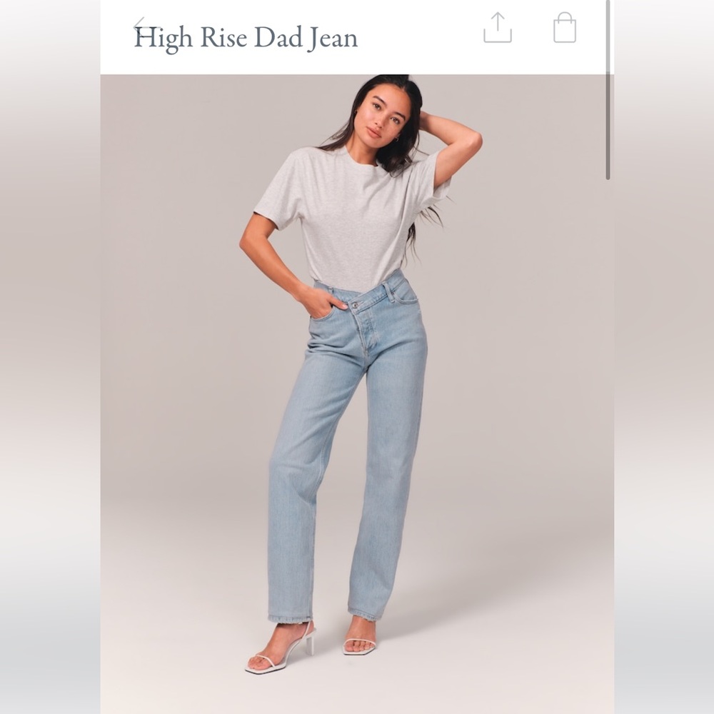 Abercrombie and Fitch dad high rise jean